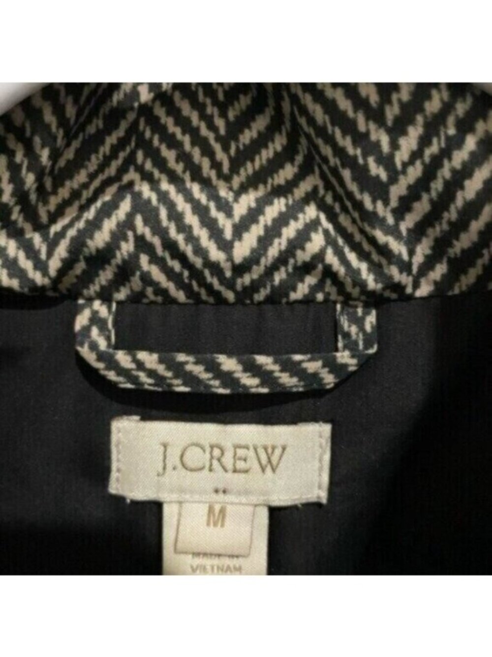 J.Crew Houndstooth Preppy Vest Down Athleisure Neutral Minimalist - Picture 3 of 5